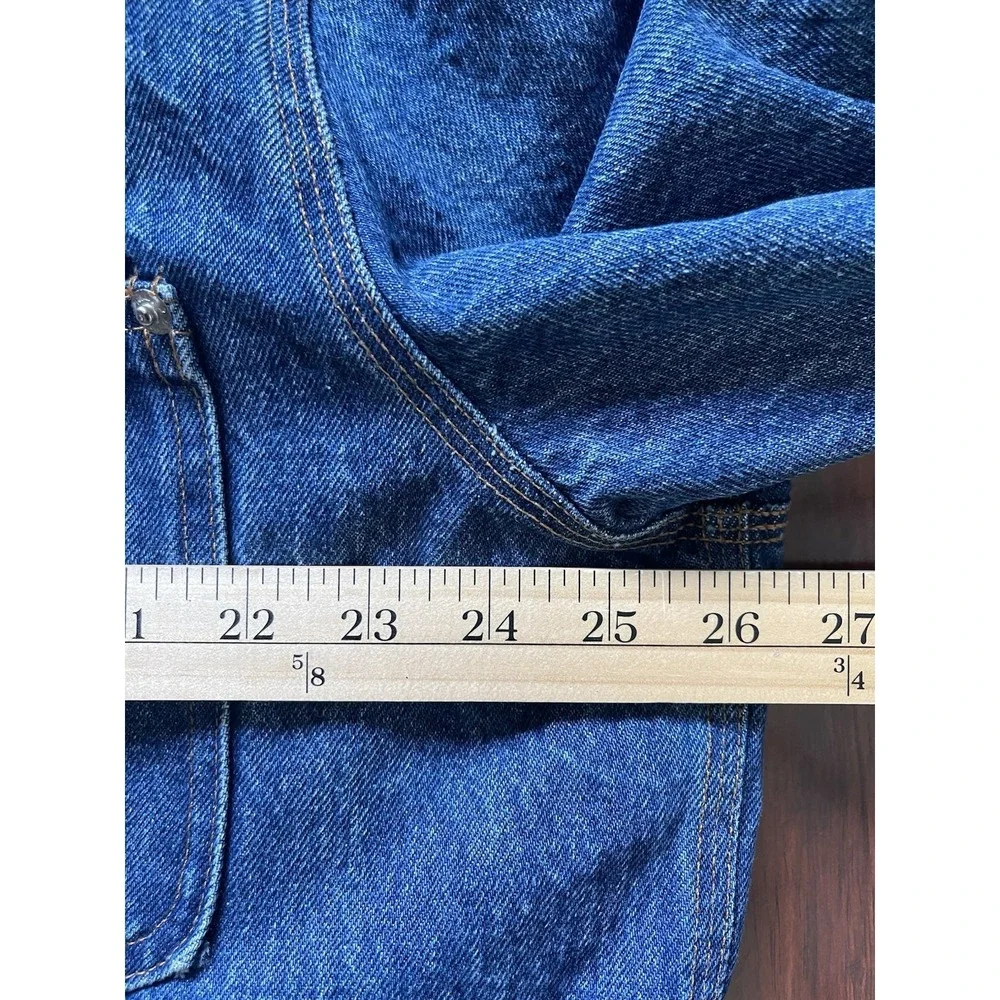 Polo Ralph Lauren Country Blanket Lined Chore Coat Denim Jacket Vintage Size L